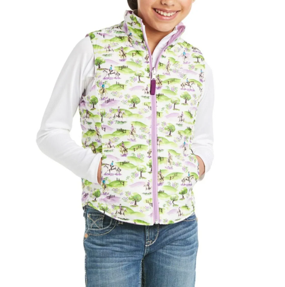 Ariat Kids Emma Insulated Reversible Vest - Image 3