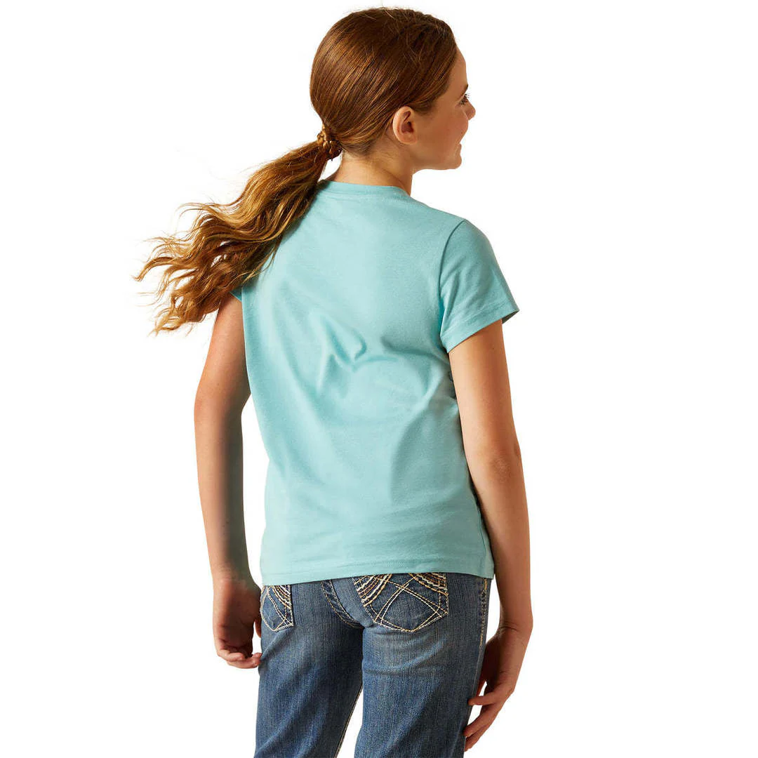 Ariat Yth Little Friend SS Tee Marine Blue - Image 3