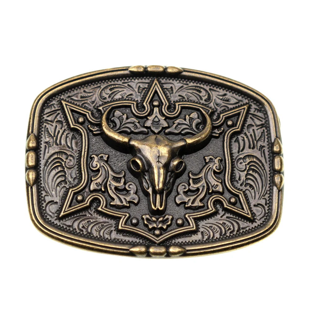 Brigalow Boho Steer Head Dress Buckle Antique Bronze