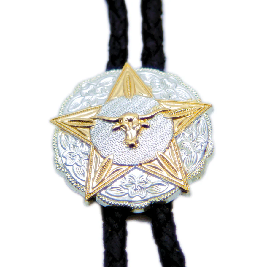 Bolo Tie - Steer Head Star