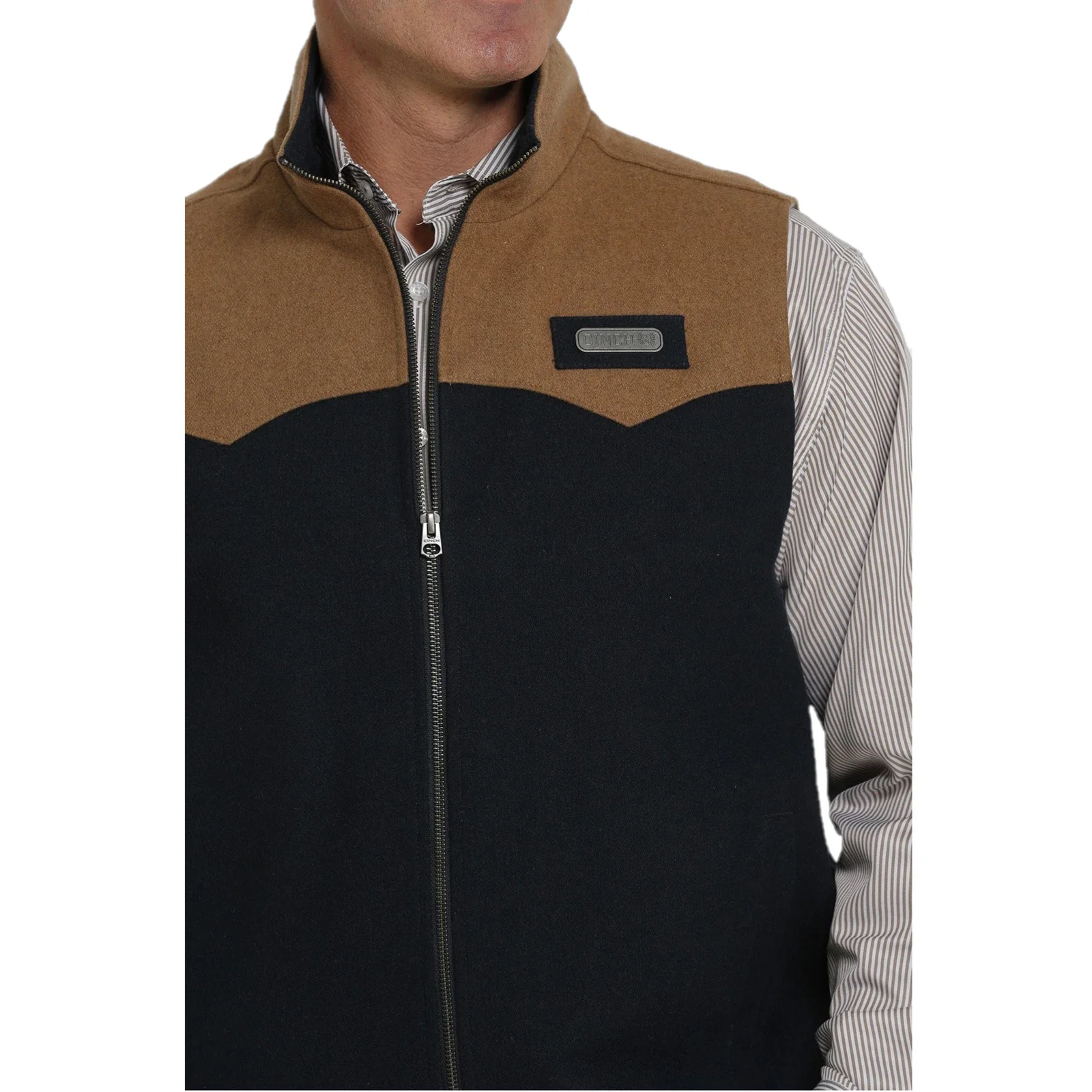 Cinch® Men's Concealed Carry Wooly Bonded Navy Vest - Image 3