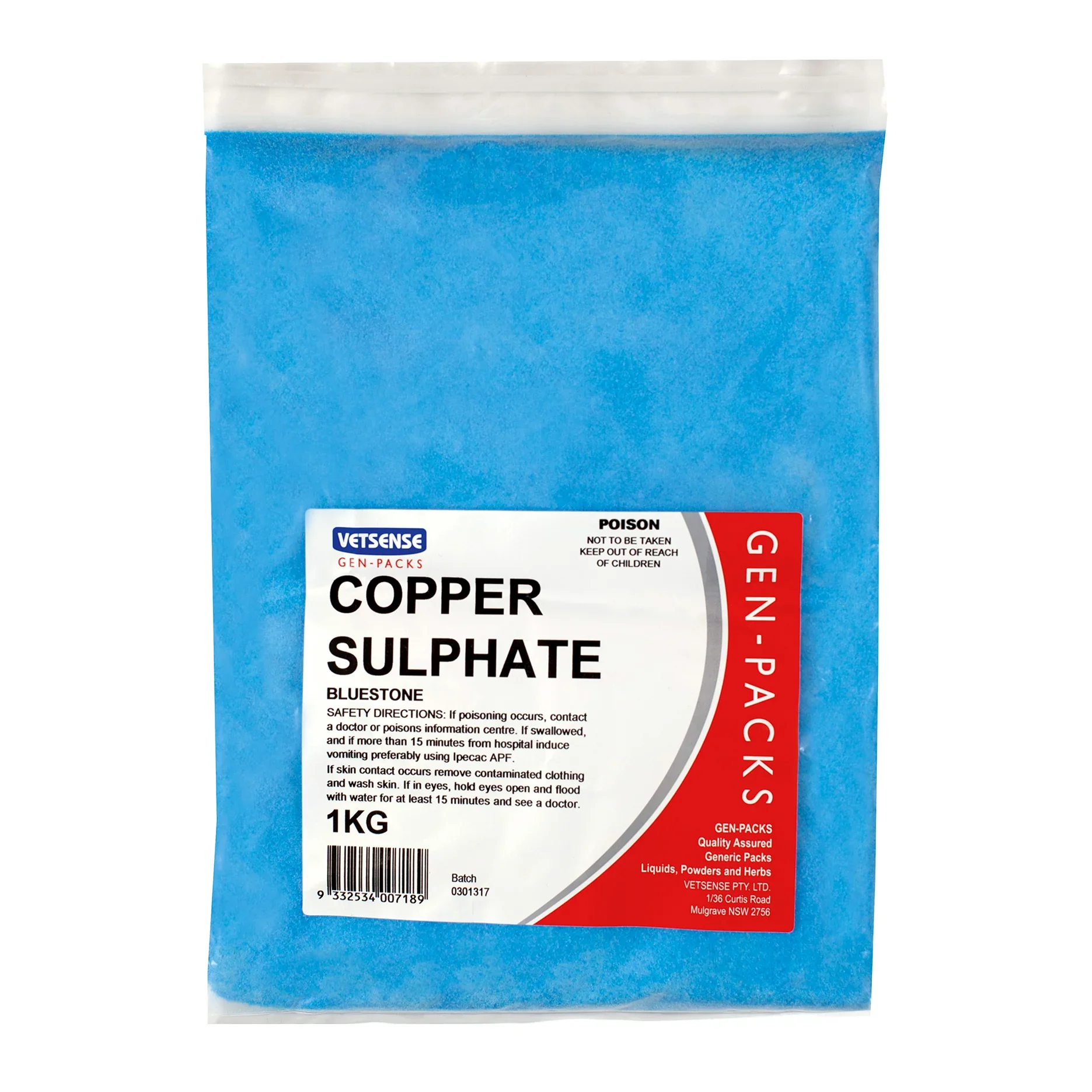 Gen-Packs Copper Sulphate 1kg