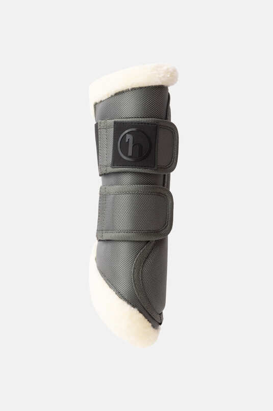 Horze Nature Made Leisure Brushing Boots Olive - Image 3