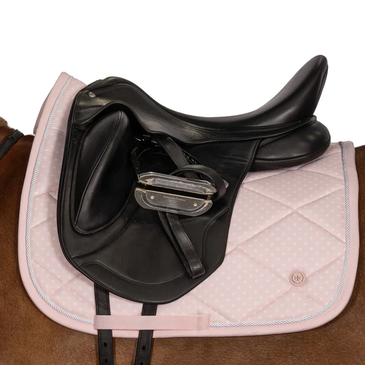 Lara Tweedie Pink Polka Dot Saddle Pad - Image 3