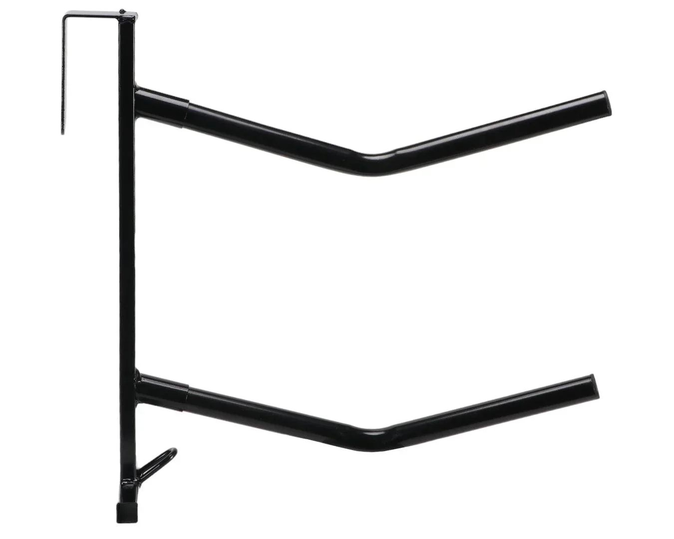 Two Prong Saddle Rack Black