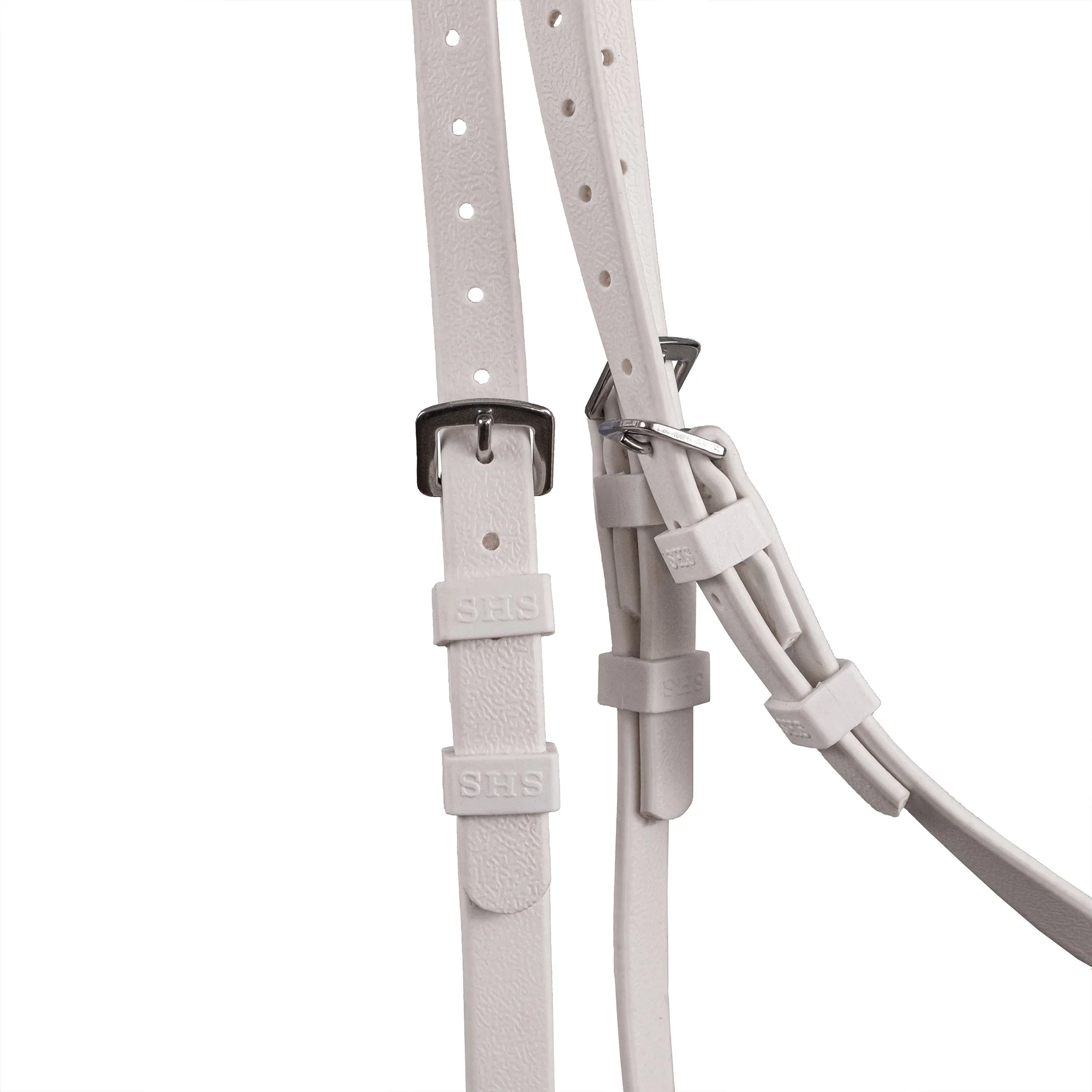 Syd Hill PVC Matte Race Bridle with Cavesson Noseband & Loop Reins - Image 10