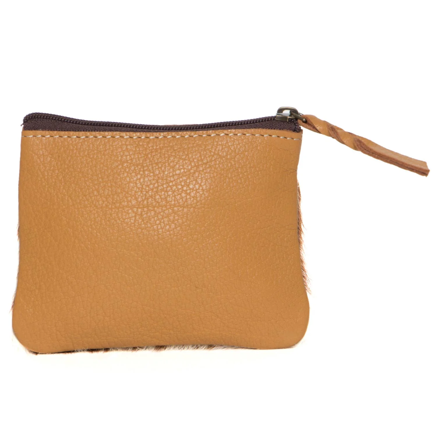 The Design Edge Tooling Leather Cowhide Zip Purse AC46 - Image 5