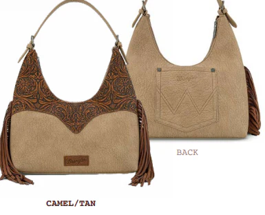 Wrangler Tooled Fringe Shoulder Bag - Image 2